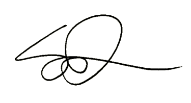 Steve's signature