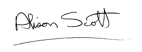 Alison's signature