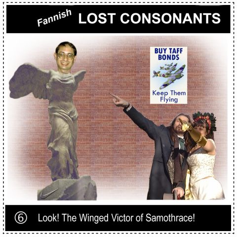 Look, the Winged Victor of Samothrace!