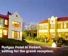 Rydges Hotel in Hobart, setting for the grand reception.